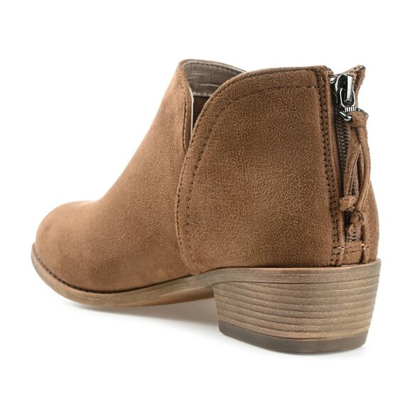 NiB Journee Women's Livvy Slip On Heeled Ankle Boots Taupe Size 6 M $70 RY1430 - Picture 3 of 5